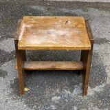Scandinavian solid wood stool 1950