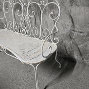 Salon de jardin ancien en fer forgé, début du XXe siècle