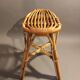 Vintage rattan stool 1960/1970.