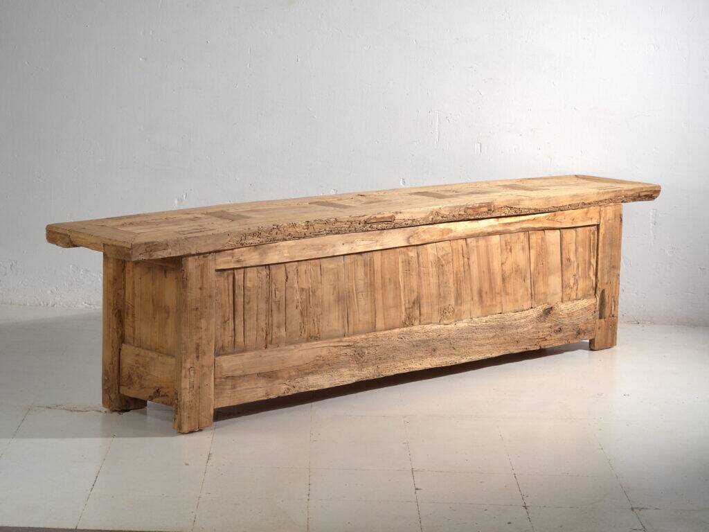 Old carved pine wood buffet – China, circa 1900