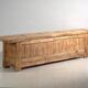 Old carved pine wood buffet – China, circa 1900