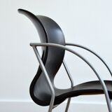 Pair of vintage 80s armchairs / chairs