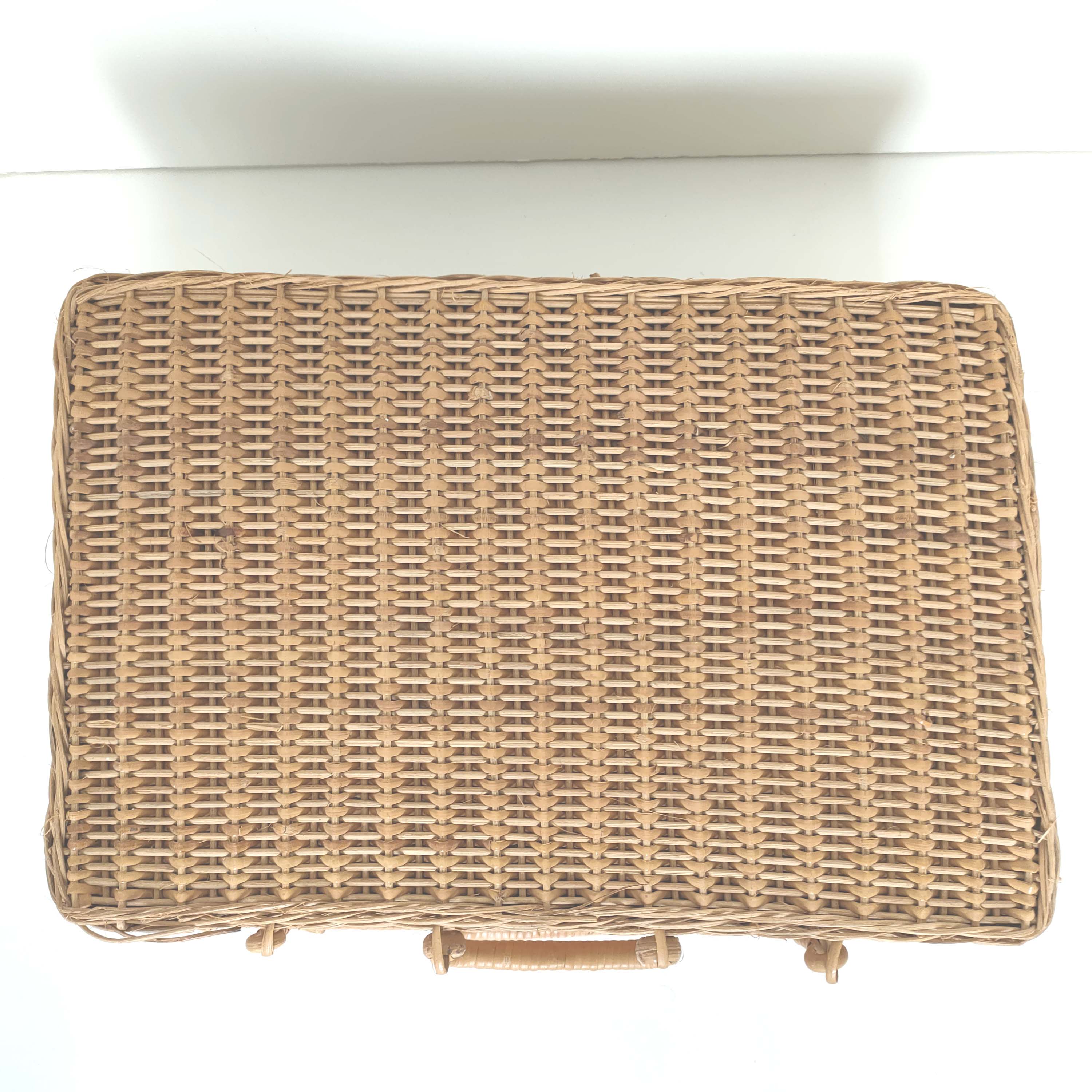 Rattan suitcase