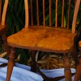 Solid wood chairs, vintage