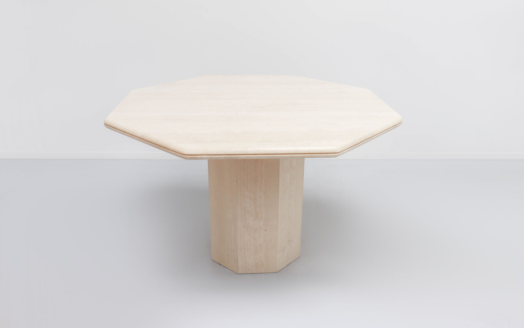 Vintage travertine dining table