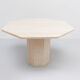 Vintage travertine dining table