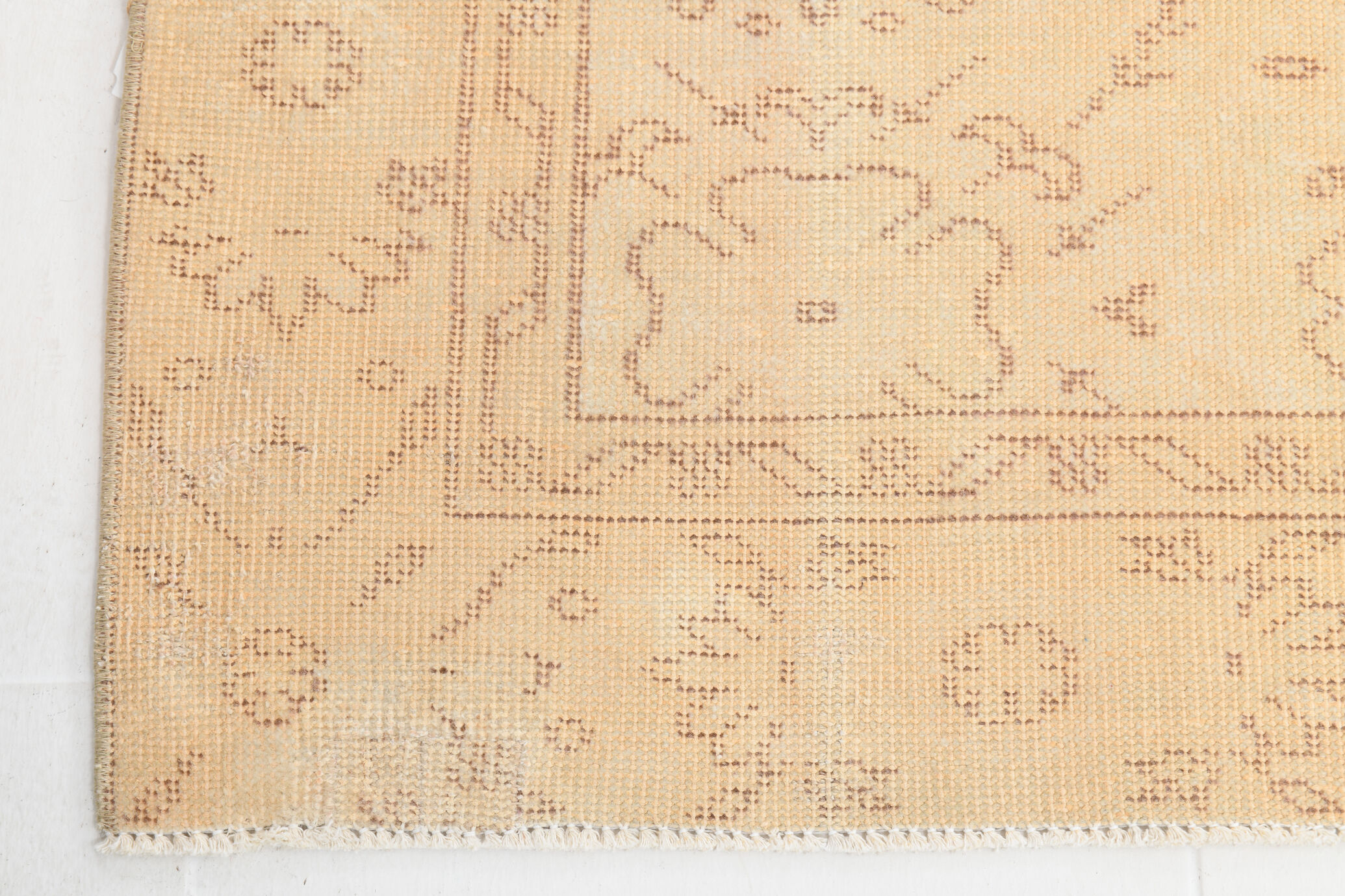 6x9 Beige & Brown Handmade Turkish Rug 285x178Cm