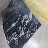 Small corner cabinet with marble, corner sideboard.