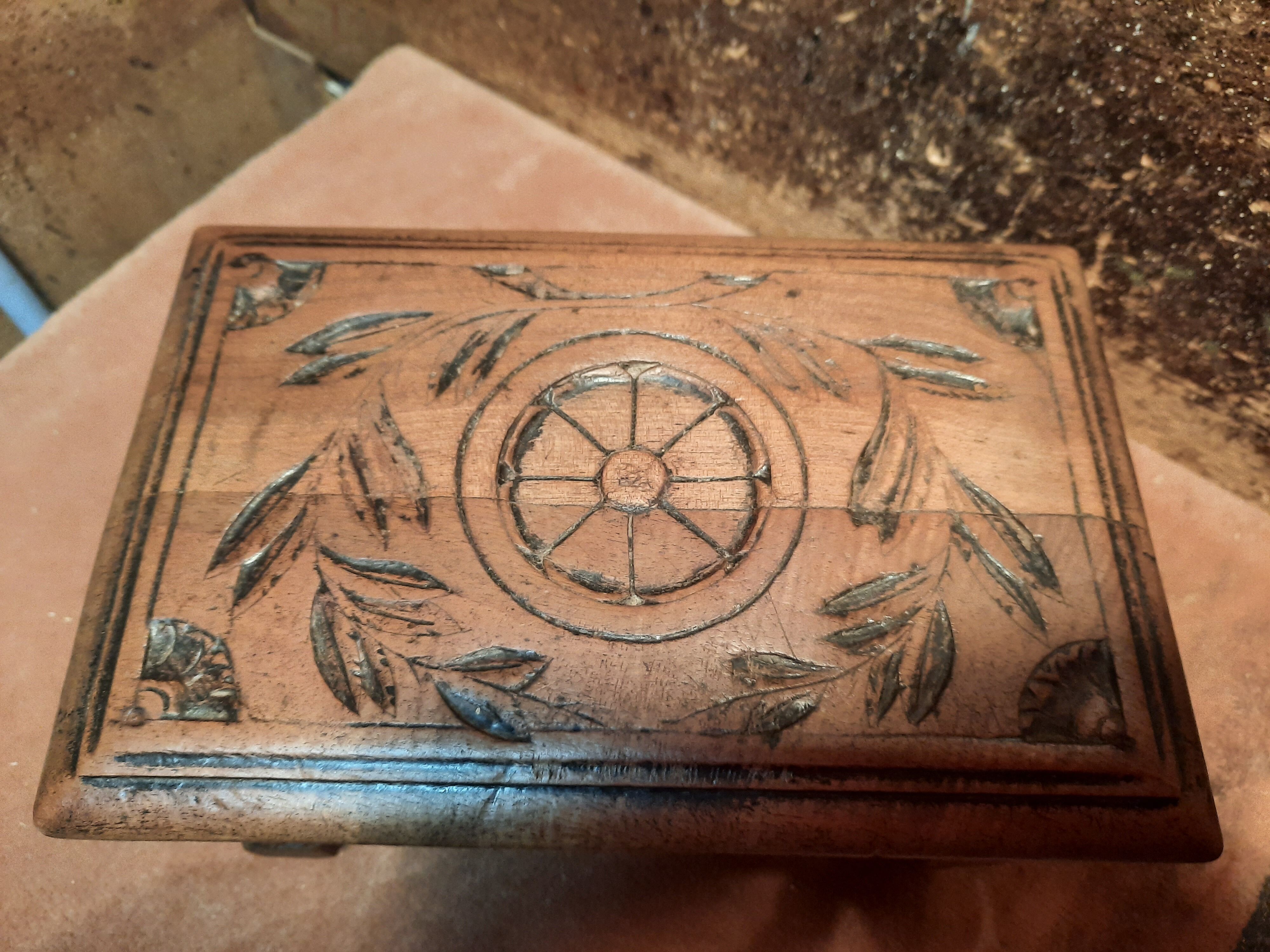 Ancient wooden stool