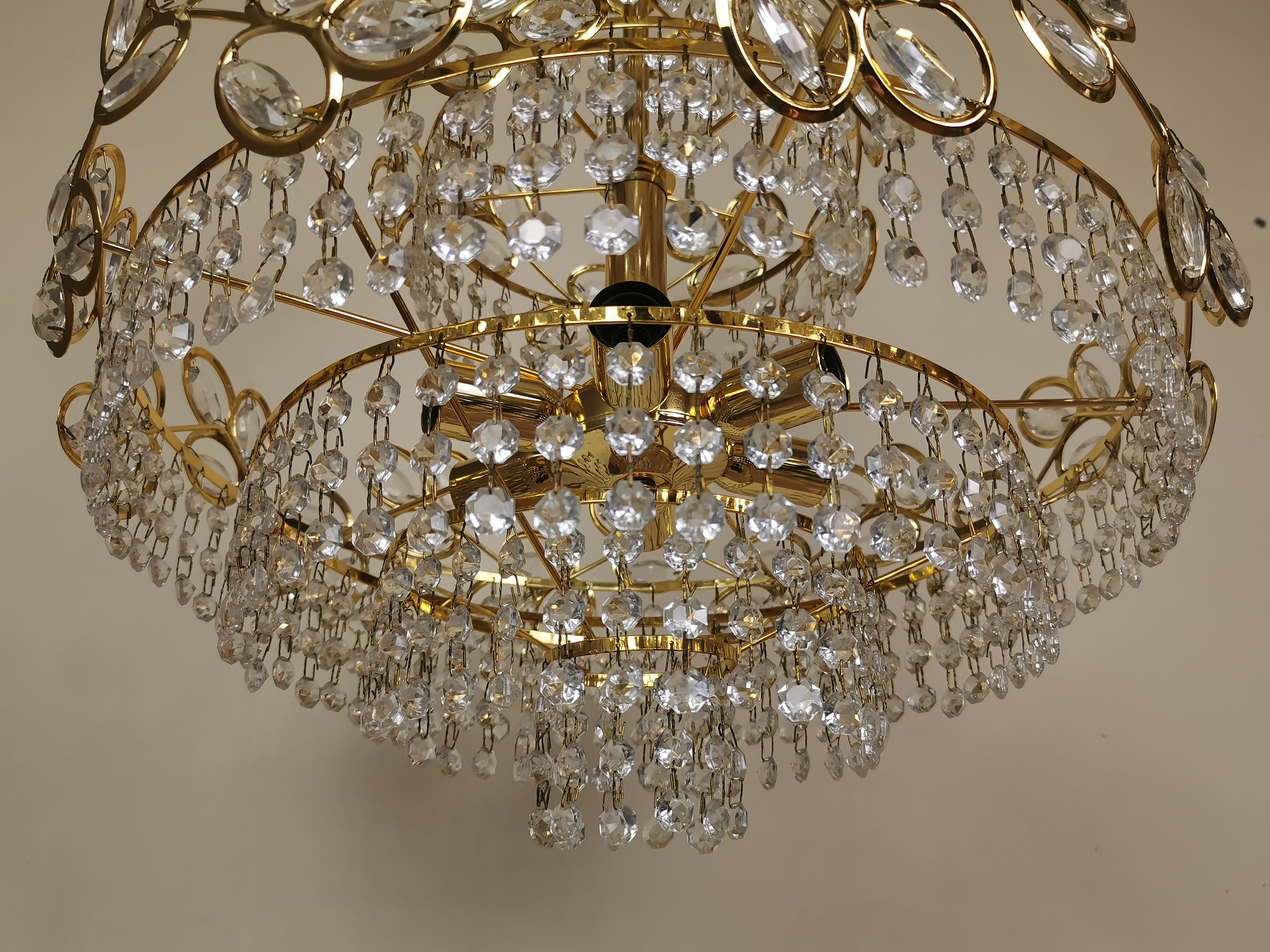 80s stamped chandelier