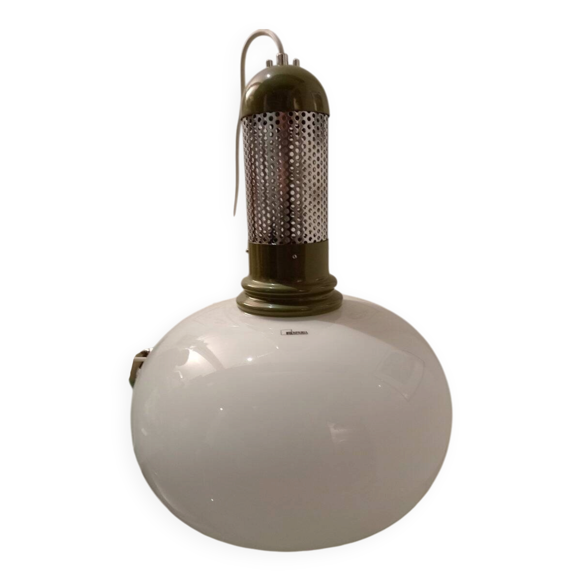 Suspension lamp by Angelo Brotto for Esperia, 1975
