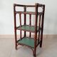 Vintage standing shelf in bamboo and rattan
