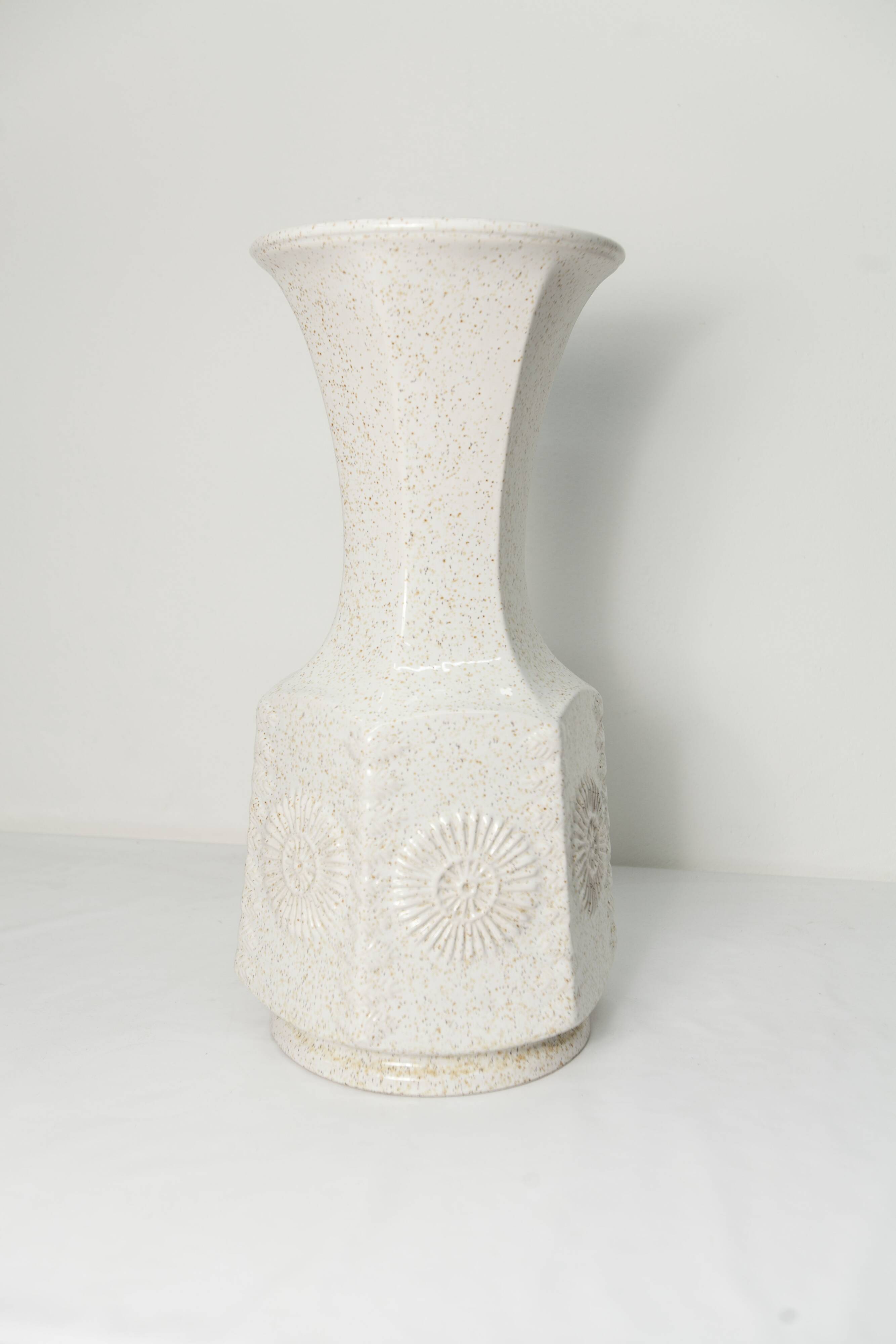 Grand vase céramique 1960 allemand 50cm