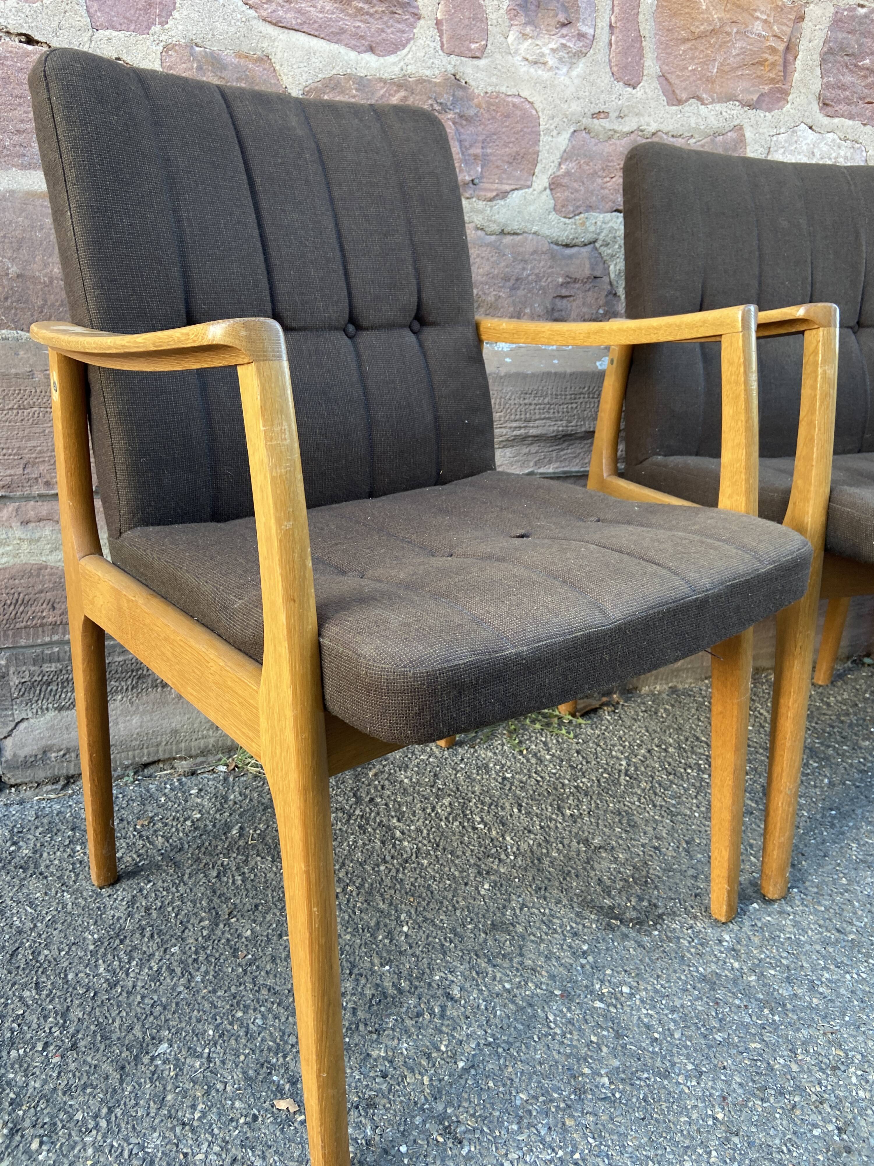 4 armchairs Scandinavian Lounge Chairs 60s Fröscher KG