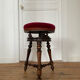 Nineteenth century rosewood piano stool