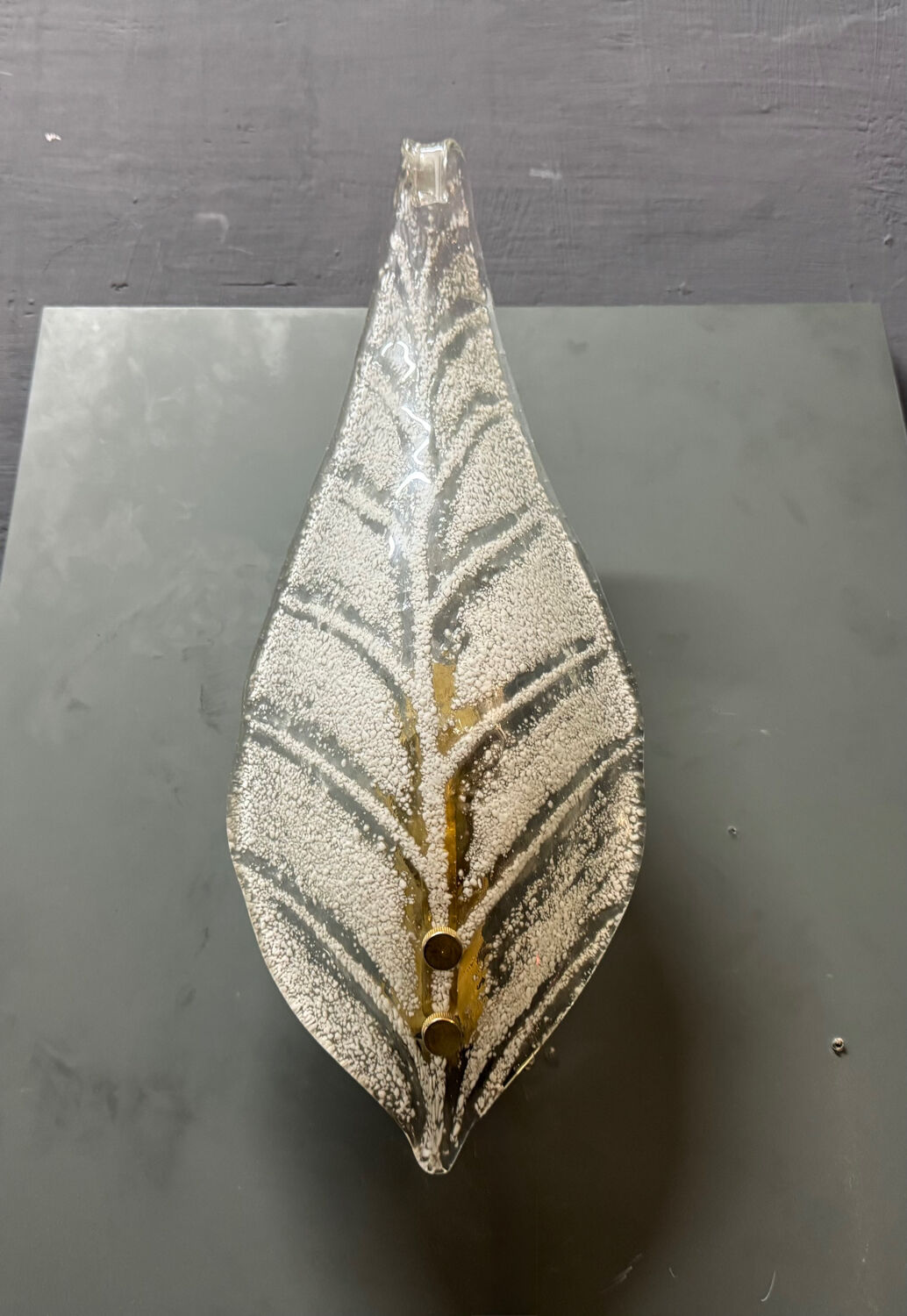 Appliques en verre de Murano, ensemble de 2