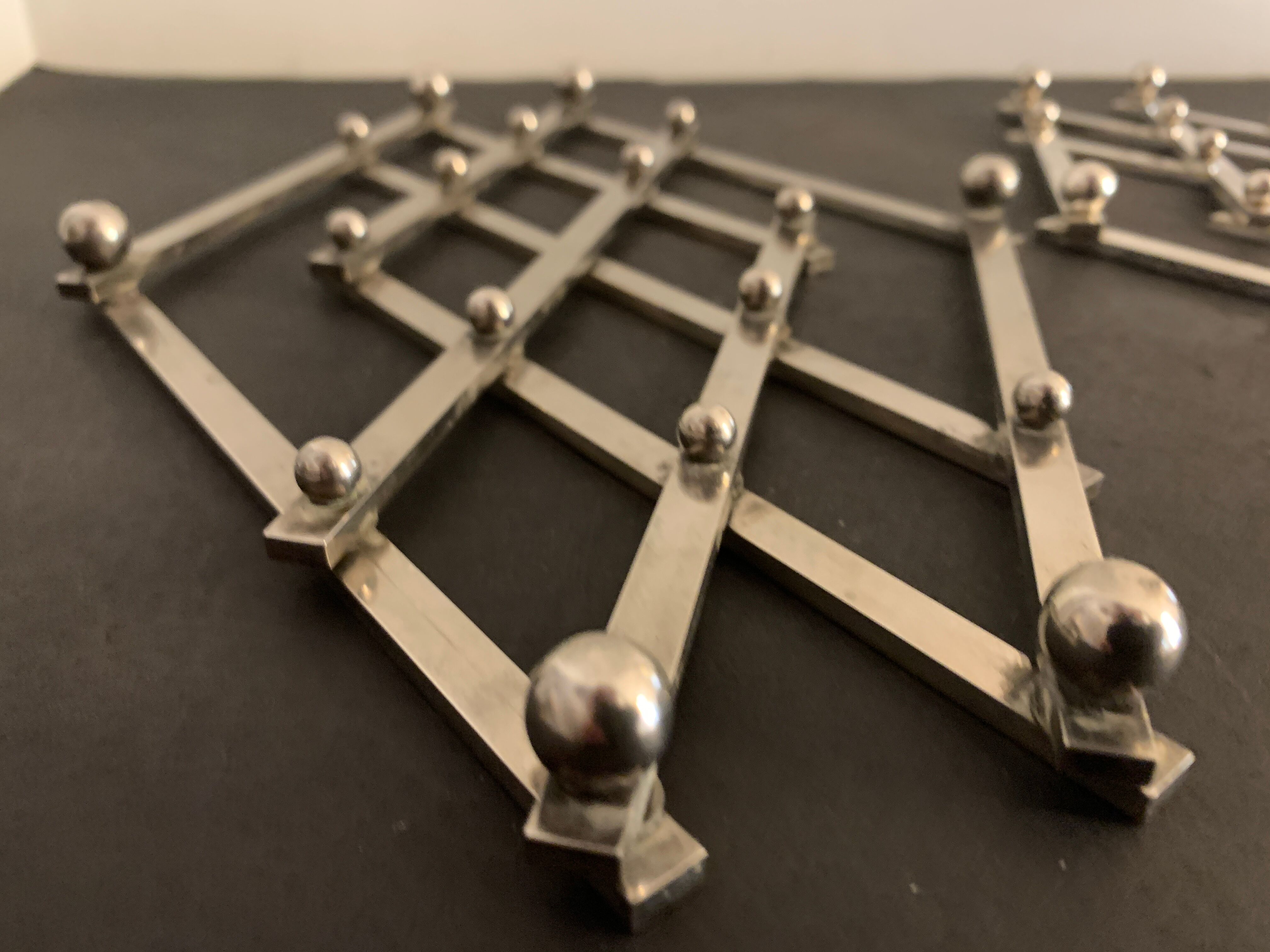 Pair of stretchy French underwear in silver metal, 1940