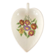 Vide poche en forme de feuille décor floral