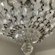 Antique crystal basket chandelier with pendants