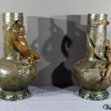 Pair of Regulate Vases, signed L. Moreau – Late 19th century