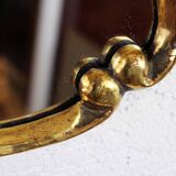 Miroir en bois doré à la feuille