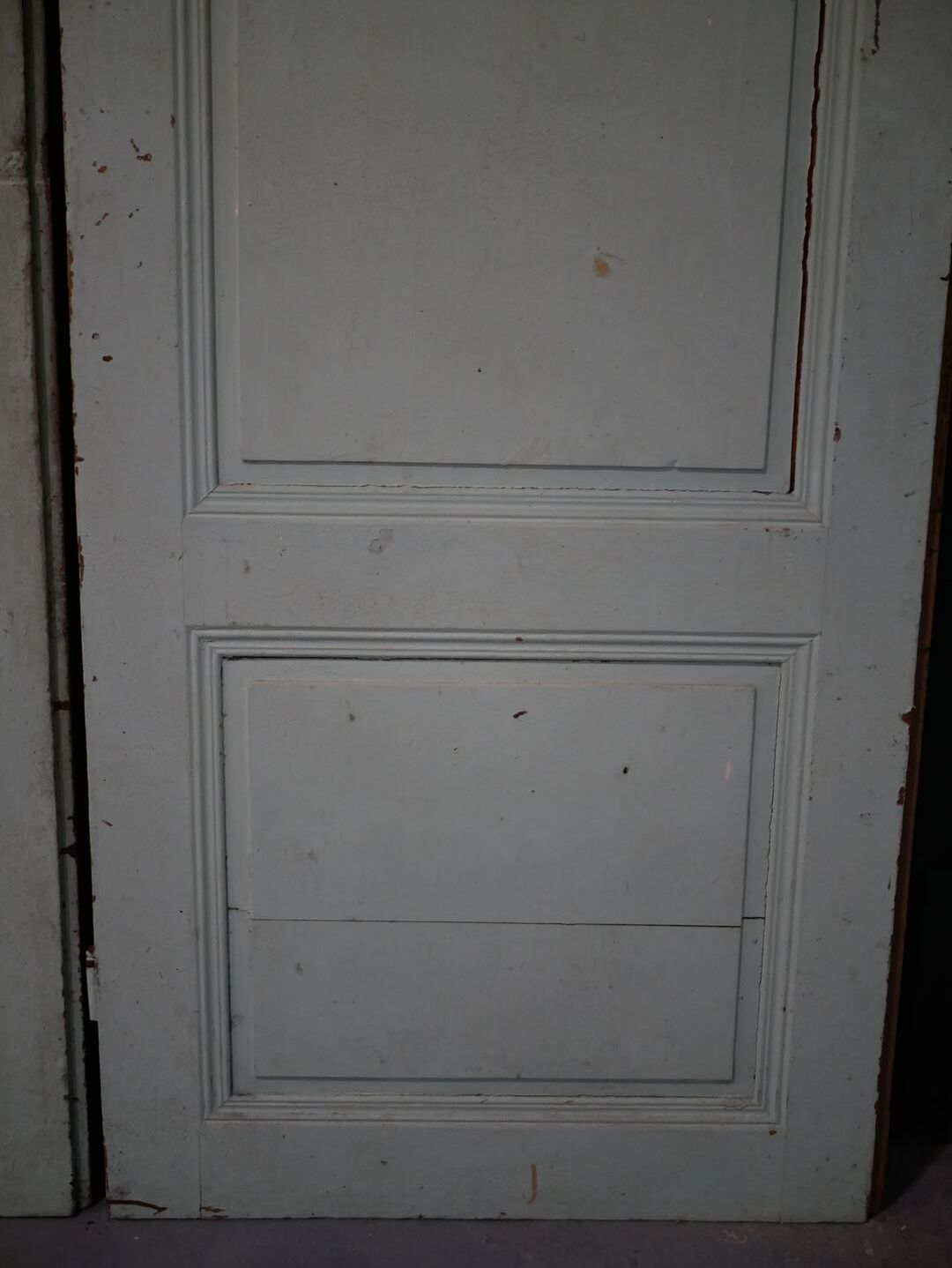 Antique painted wooden doors