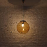 Suspensions globes en verre soufflé sur tige