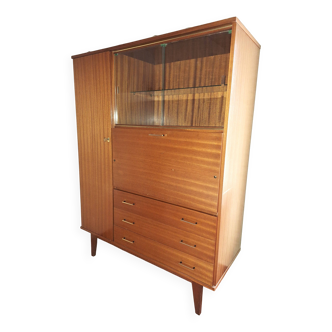 Mahogany-colored teak secretary.