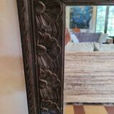 Old carved wood mirror