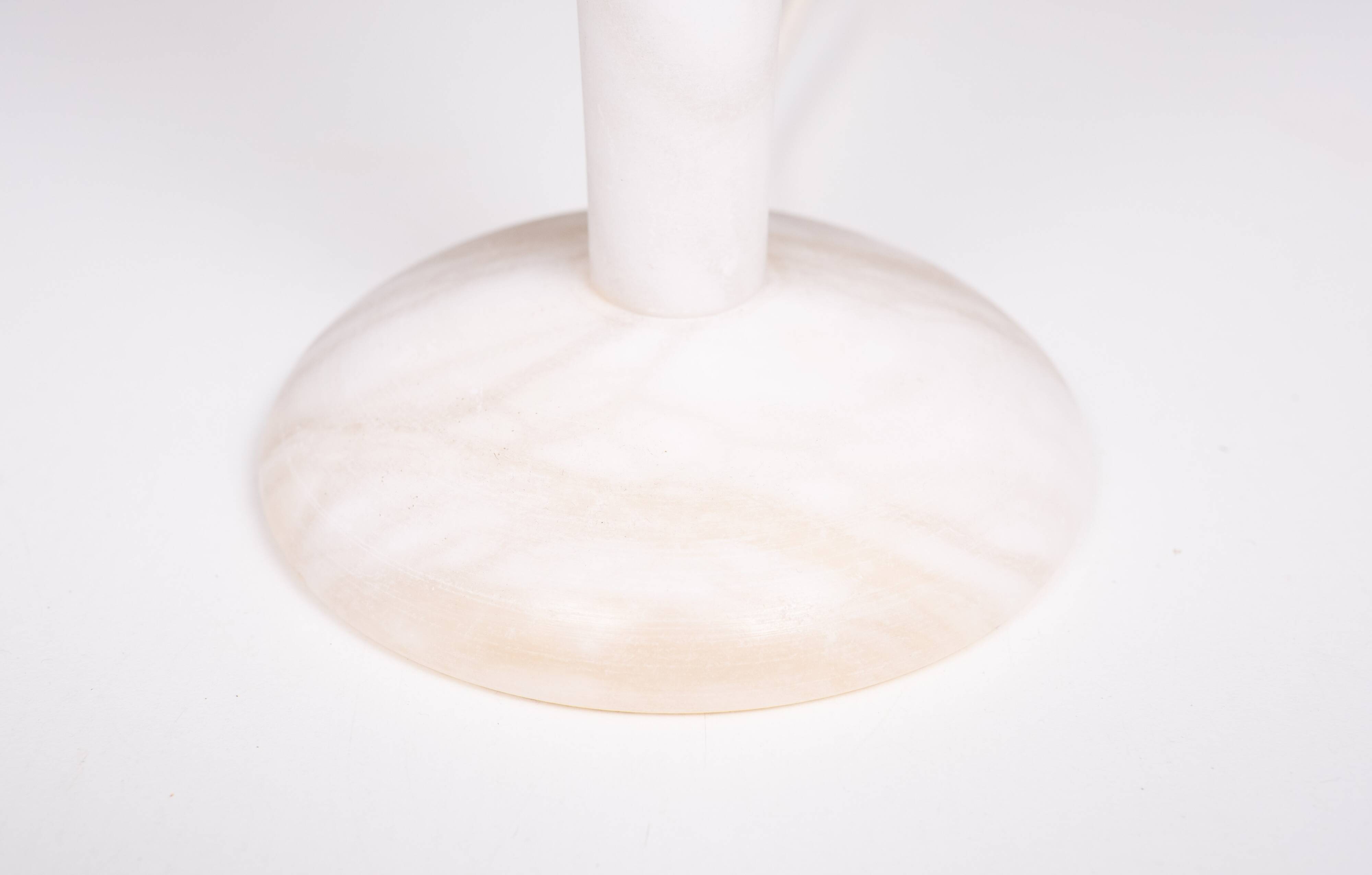 pair Alabaster Table lamps by A Pegasam Spain 1970s