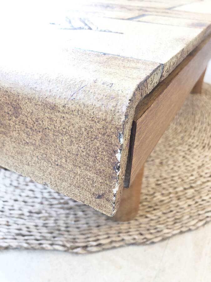 Capron coffee table mod. “Herbarium”, 1970