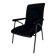 1960s vintage black velvet armchair
