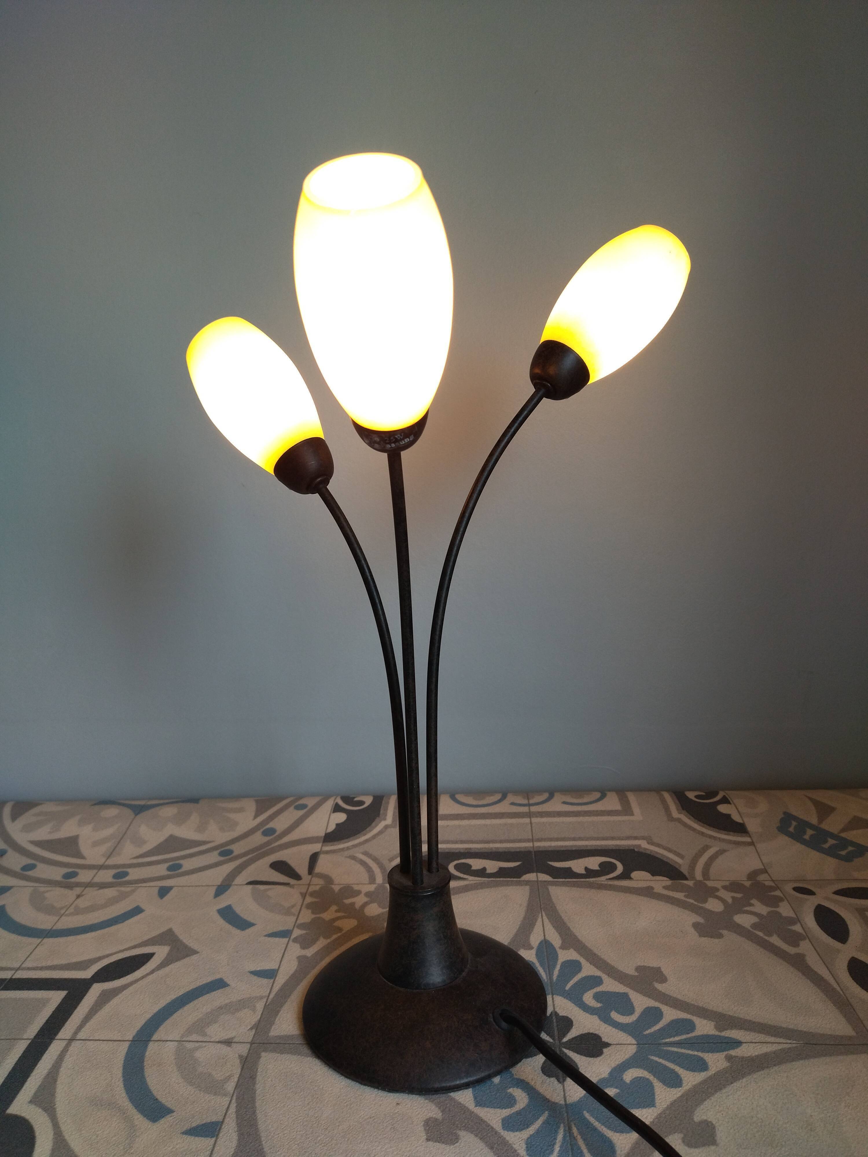 Table lamp I fassung Honsel Leuchten vintage