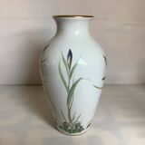 Large porcelain bird and flower vase