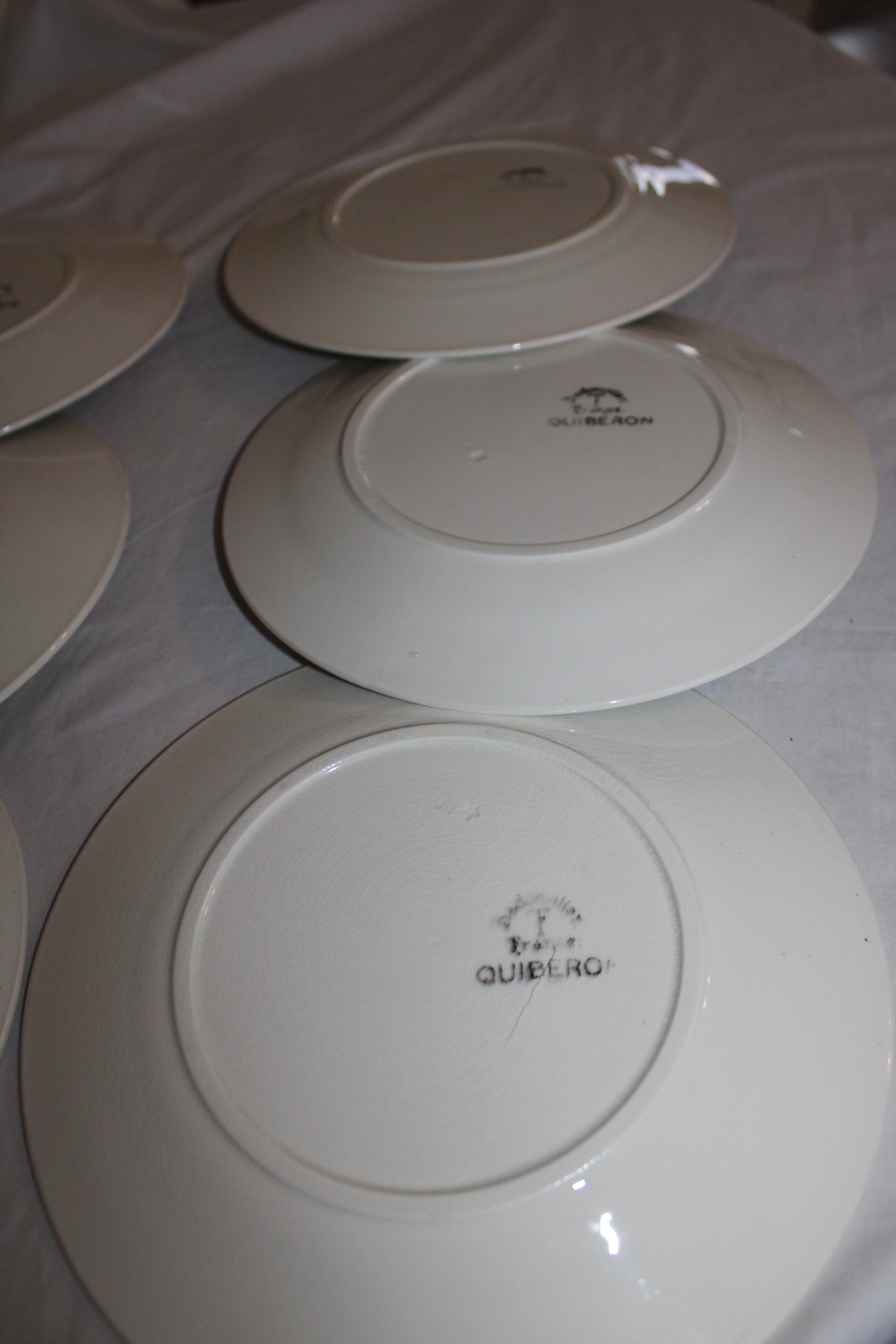 Lot of 6 Badonviller Quiberon model dessert plates