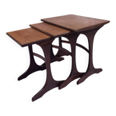 set de 3 tables gigognes gplan en teck