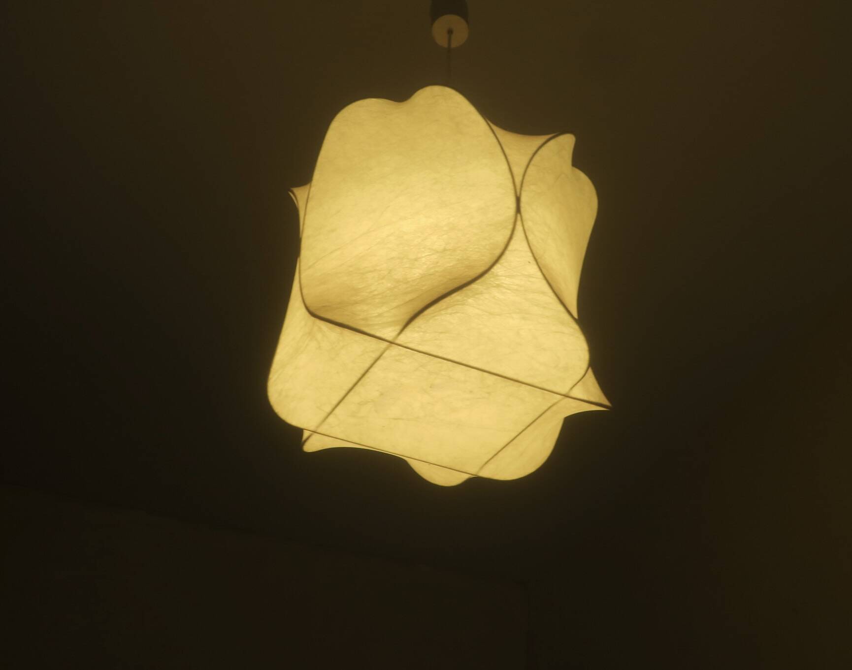Cocoon pendant light, Achille Castiglioni style , Italy 1960s