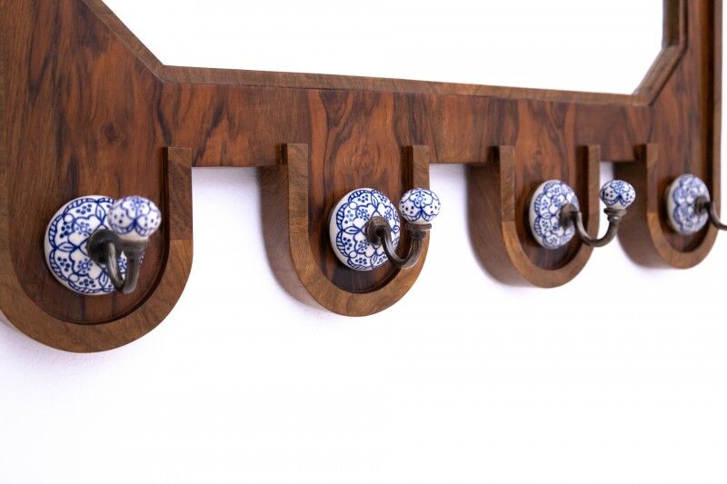 Small Art Deco dressing room with mirror, Poland, 1940s.