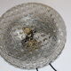 1960s metal and molded glass ceiling light