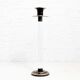 Vintage candle holder in lucite and brass