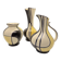 Trio of Bay Keramik vases with Florenz motif - 1957