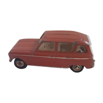 Voiture ancienne Dinky toys. 4L rouge. Made in France. Méccano.