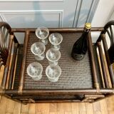 Rattan bar/serving table