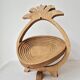 Wooden Fruit Basket "Pineapple" - Vintage