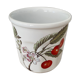 Vintage cherry porcelain jam jar