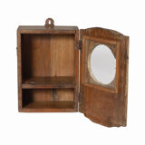 Little Old Wall Showcase Box has Clock Patina of Origin India