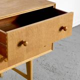 Midcentury Meredew Sideboard / Chest Of Drawers In Oak. Vintage Modern / Re