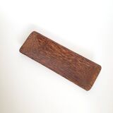 Vintage palm wood empty pocket bowl