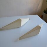 Pair of modernist reconstruction wall lamps
