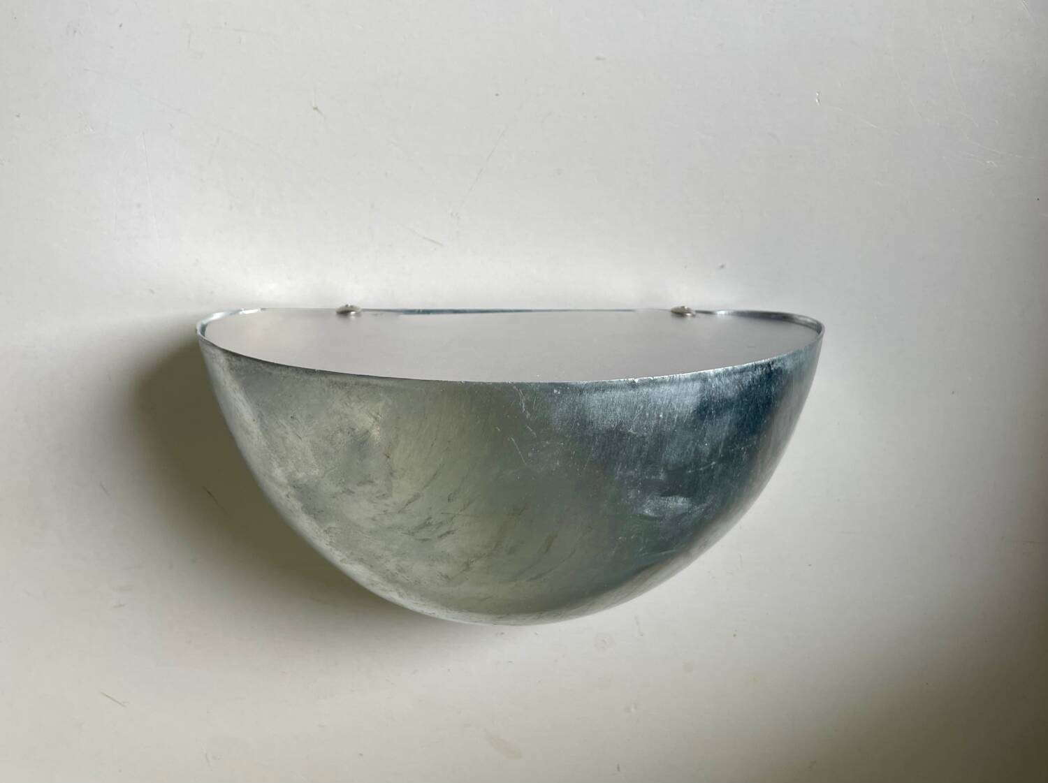 Danish Design Vintage Outdoor Wall Lamp in Galvanized Steel